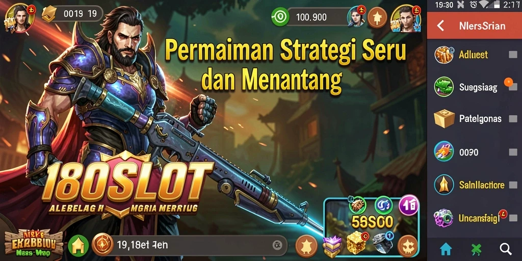 Tampilan gameplay menarik di 180SLOT dengan strategi yang mendebarkan.