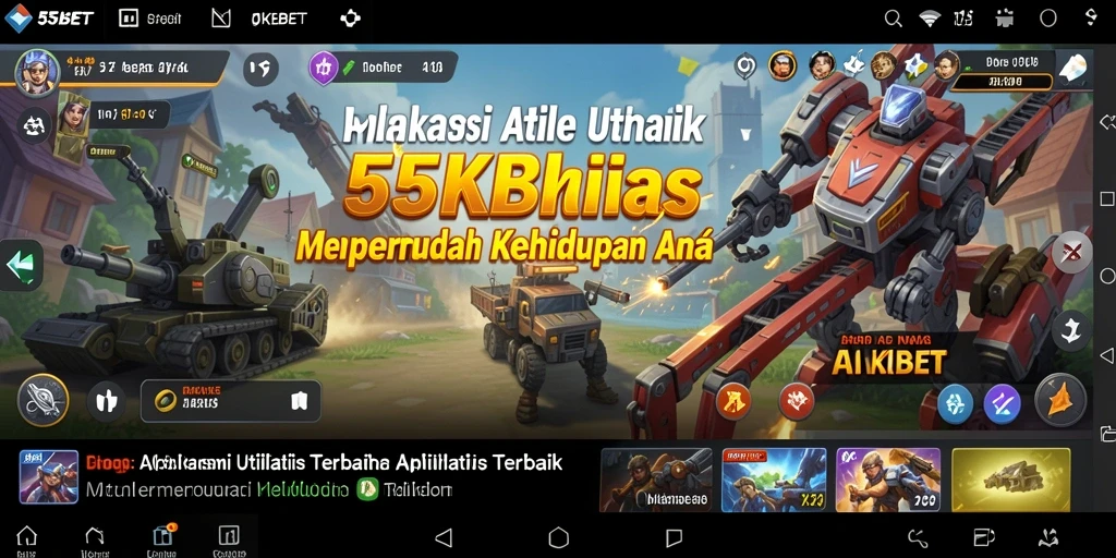 Tampilan interaktif dari aplikasi 55KBET yang memudahkan pengguna.