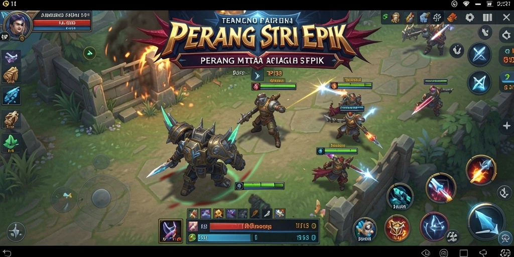 Tampilan gameplay epik dalam API33 dengan strategi mendalam.
