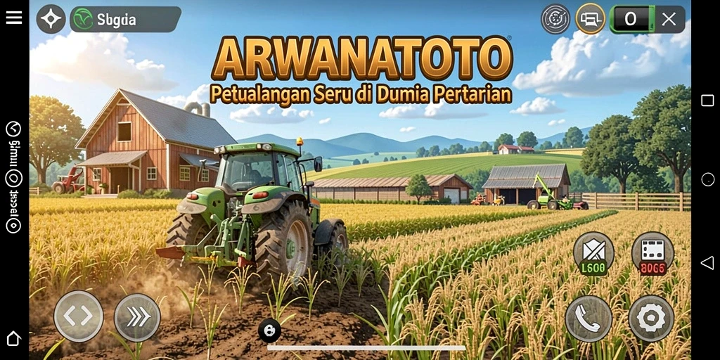 Tampilan gameplay menarik dari ARWANATOTO di dunia pertanian.