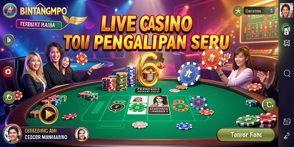 Tampilan gameplay BINTANGMPO yang menarik saat bermain Live Casino.
