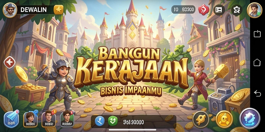 Tampilan menarik gameplay Tycoon di DEWALIN.