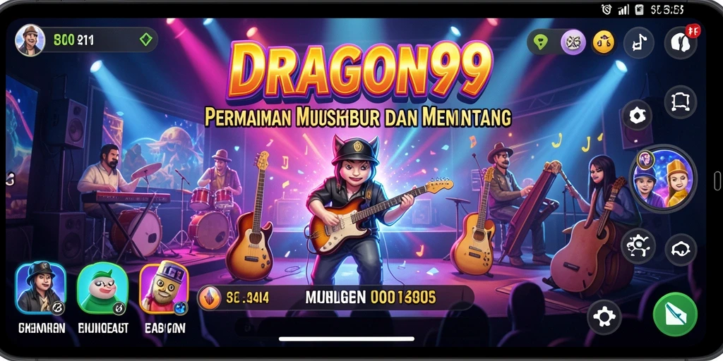 Tampilkan gameplay seru dengan alunan musik yang menghentak.