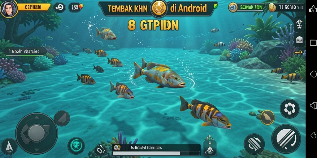 Tangkapan ikan berwarna-warni dalam gameplay GTPIDN.