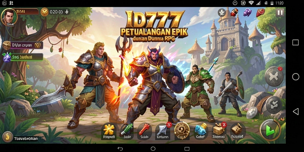 Tampilan gameplay menarik dari ID777 dengan pertarungan epik.