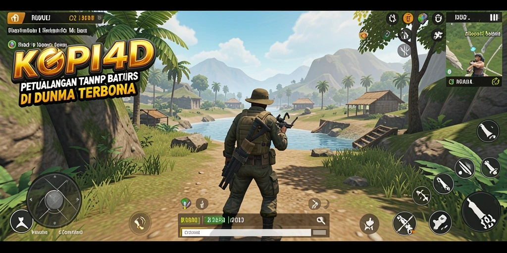 Tampilan gameplay seru di dunia terbuka KOPI4D.
