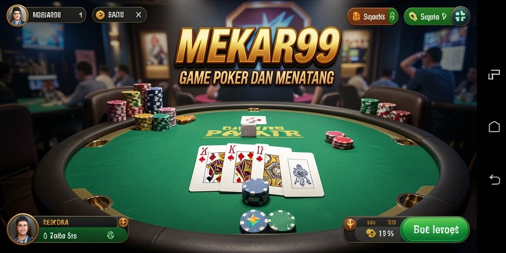 Tampilan gameplay MEKAR99 yang mendebarkan dan interaktif.