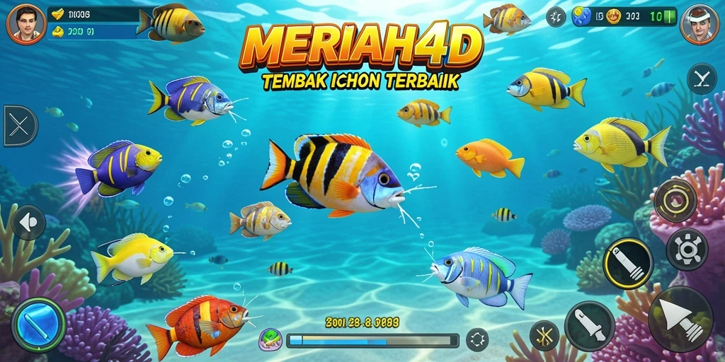 Screenshot gameplay MERIAH4D yang menampilkan serunya Tembak Ikan.