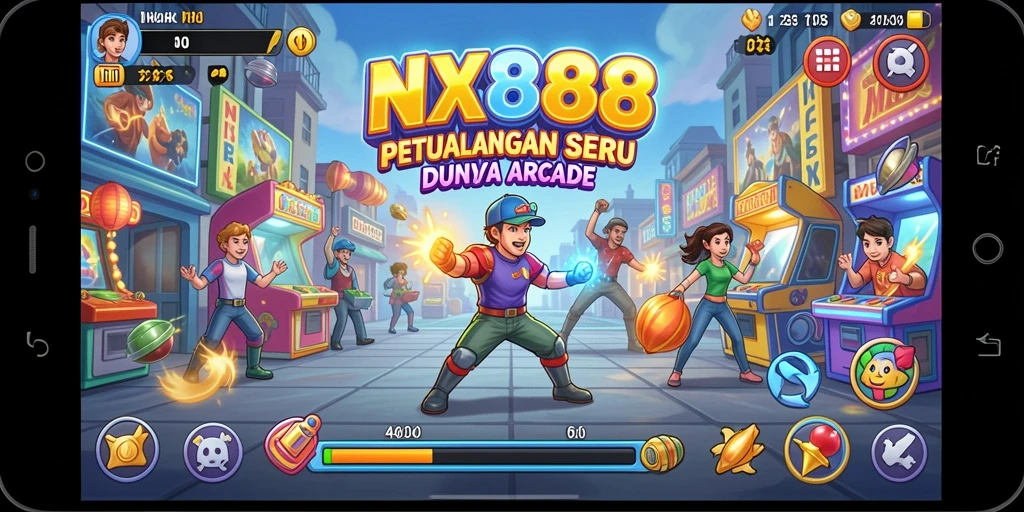 Menampilkan gameplay seru dan penuh warna dari NX888.