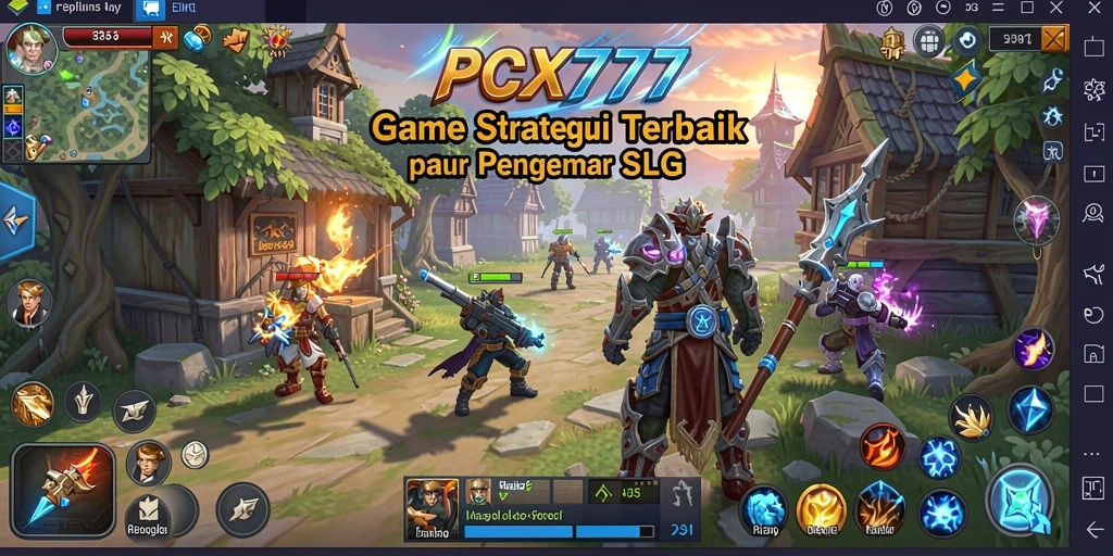 Gameplay seru dalam PCX777 menampilkan strategi dan pertarungan yang mendebarkan.