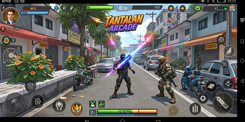 Tampilan menarik dari gameplay RPRR yang penuh aksi.