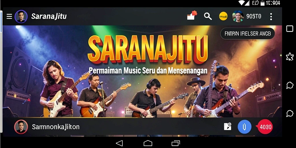 Tampilan gameplay SARANAJITU yang seru dan interaktif.