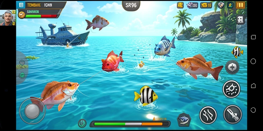 Gameplay Tembak Ikan yang seru dan menantang di SR996.