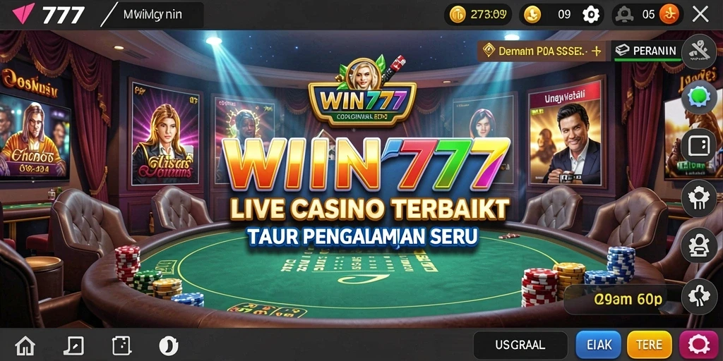 Tampilan gameplay Live Casino yang mendebarkan dan interaktif.